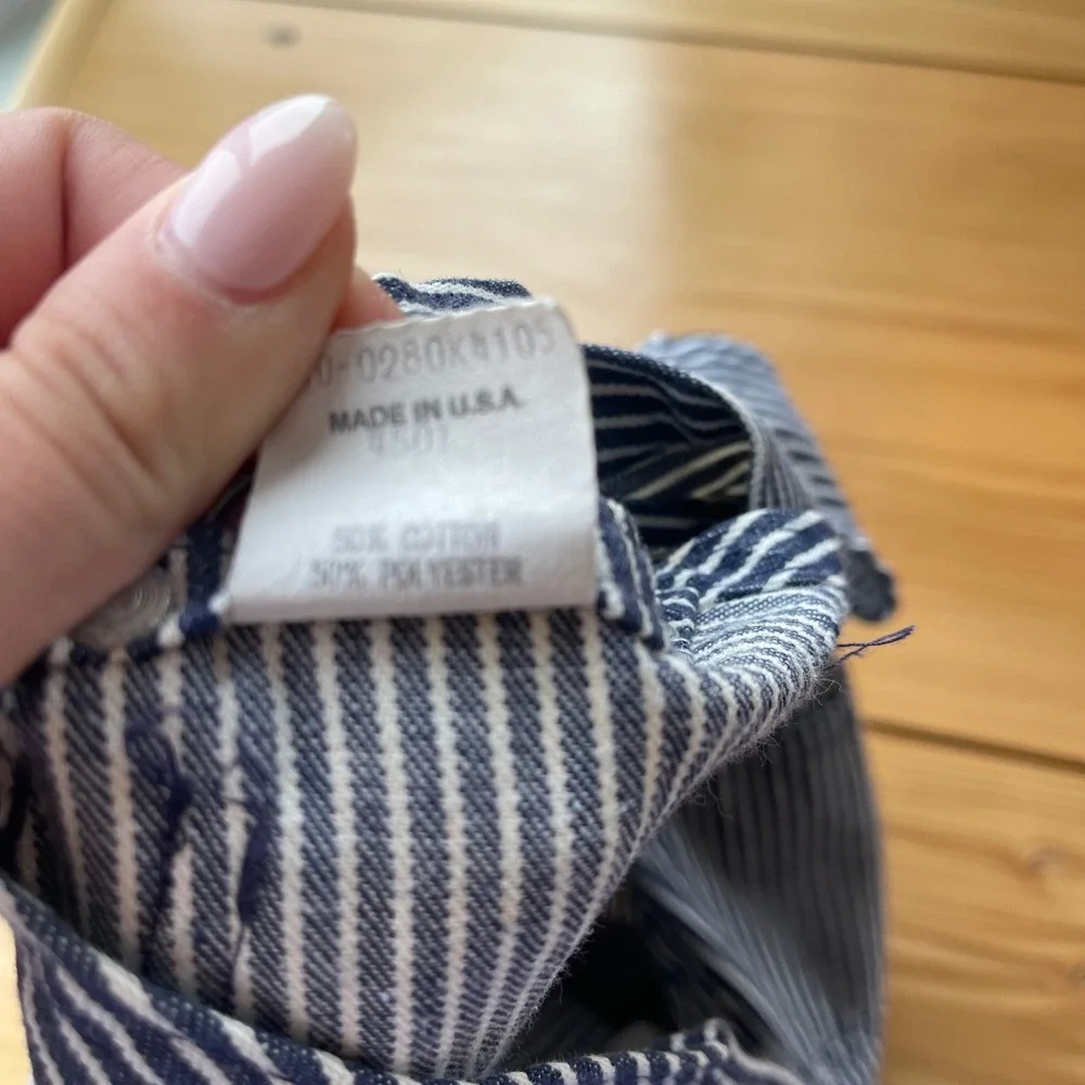 Vintage Oshkosh Bgosh‎ Striped Overalls Size 12 Months